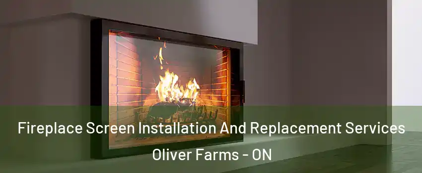 Fireplace Screen Installation And Replacement Services Oliver Farms - ON