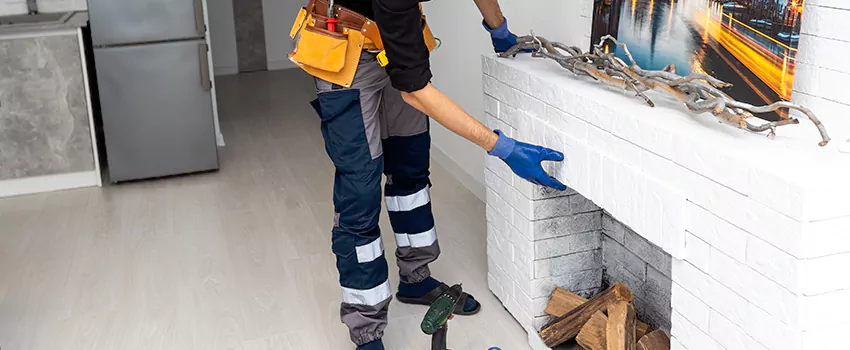 Outdoor Fireplace Restoration in LaSalle, Ontario