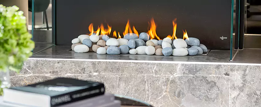 Double-Height Fireplace Design Refurbishment in LaSalle, Ontario