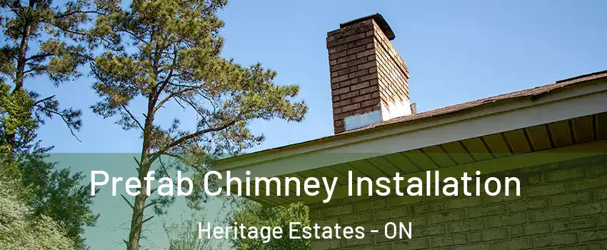  Prefab Chimney Installation Heritage Estates - ON